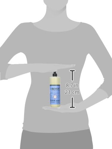 MRS. MEYER'S CLEAN DAY Liquid Dish Soap, Biodegradable Formula, Basil, 16 fl. oz - Pack of 3