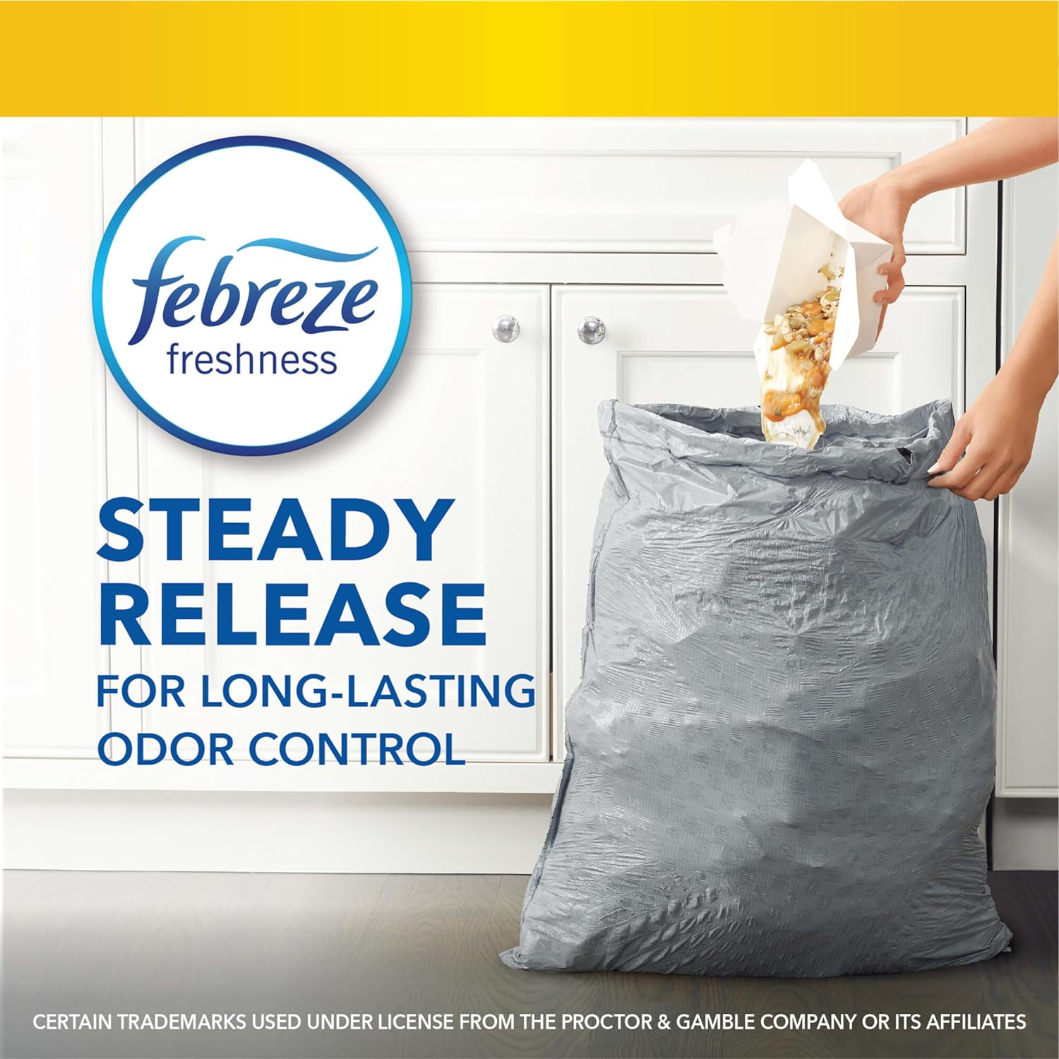 Glad Trash Bags, ForceFlex Tall Kitchen Drawstring Garbage Bags, 13 Gal, Fresh Clean Scent with Febreze, 110 Ct (Packaging May Vary)