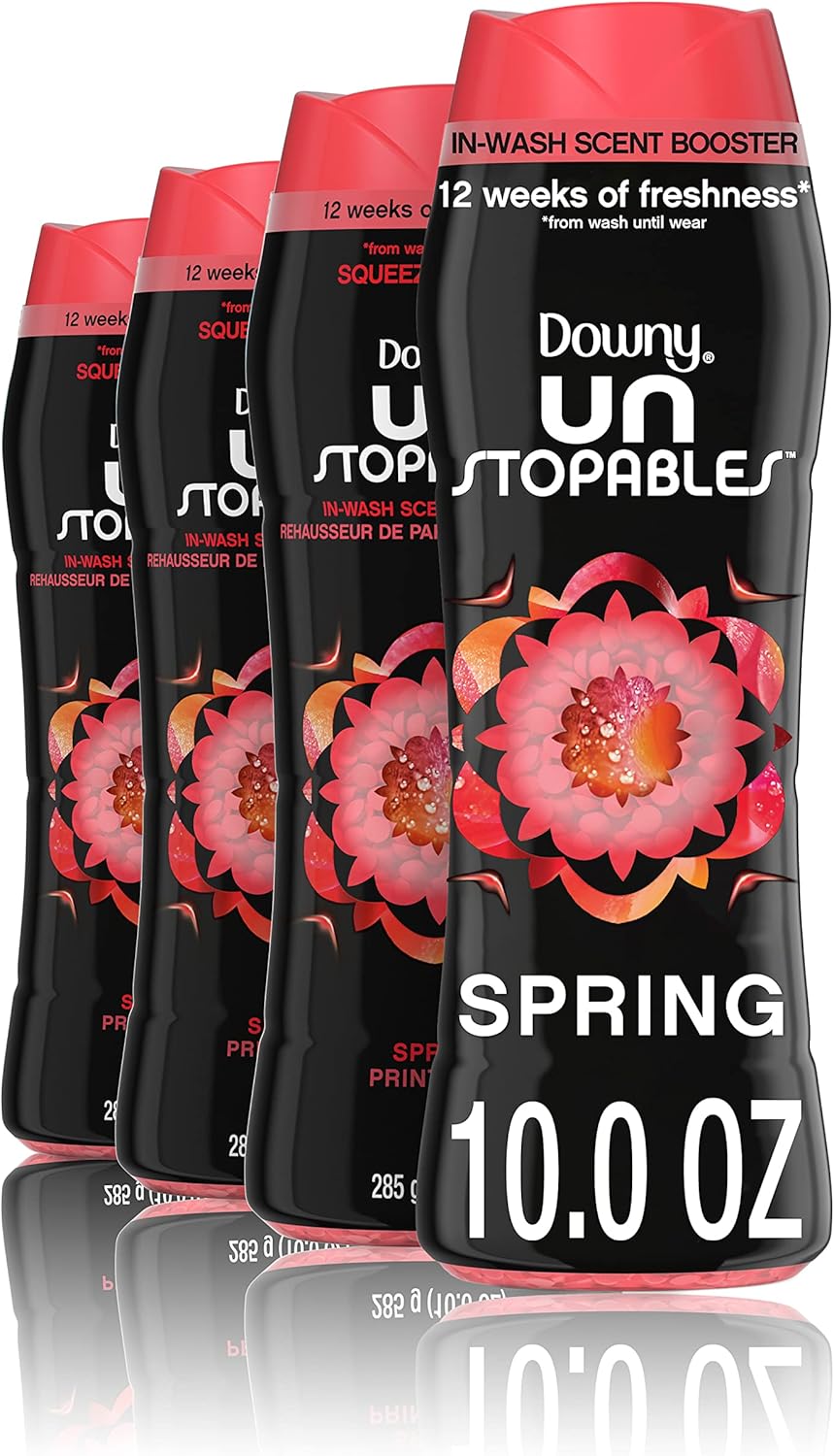 Downy Unstopables In Wash Scent Booster Beads, Fresh Scent, 24 oz, Downy Scent Booster Beads, Unstoppable Laundry Beads, Odor Protection