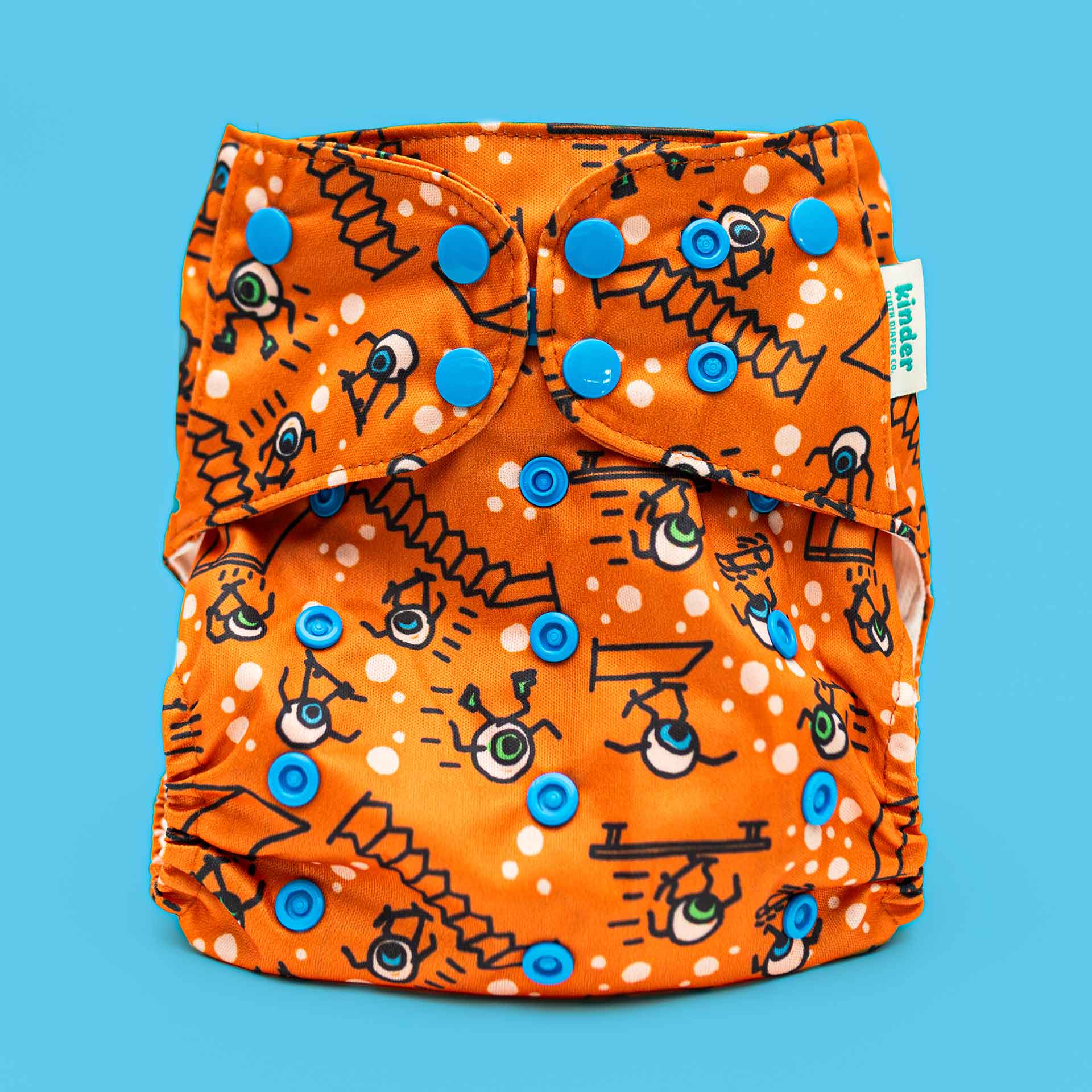 Kinder Cloth Diaper Co. Artist Collaborations Pocket Cloth Diaper with Athletic Wicking Jersey