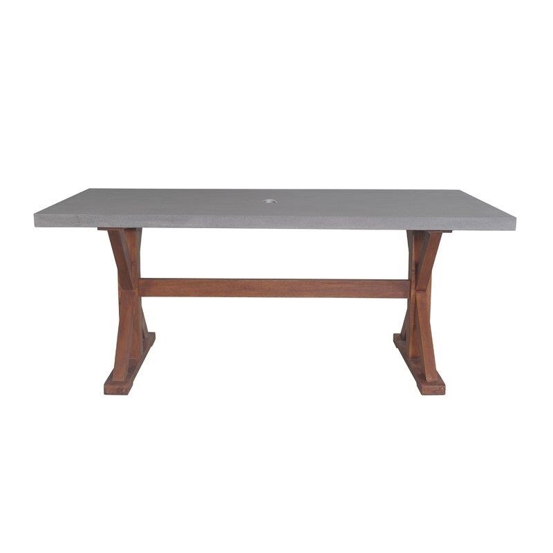 Kalavasos Rectangular 7 - Person 74'' Long Dining Set