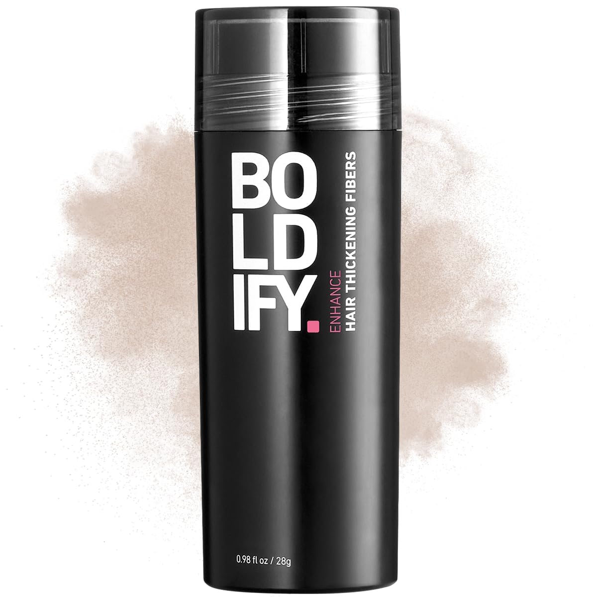 BOLDIFY Hair Fibers (28g) Fill In Fine and Thinning Hair for an Instantly Thicker & Fuller Look - Best Value & Superior Formula -14 Shades for Women & Men - DARK BROWN