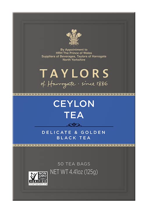 Taylors of Harrogate Organic Peppermint Herbal Tea, 50 Count