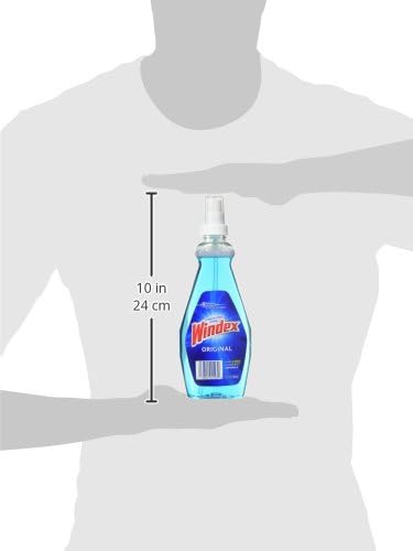 Windex Glass and Window Cleaner Spray Bottle, Bottle Made from 100% Recycled Plastic, Surface Cleaning Spray, Original Blue Scent, 23 Fl Oz (Pack of 2)