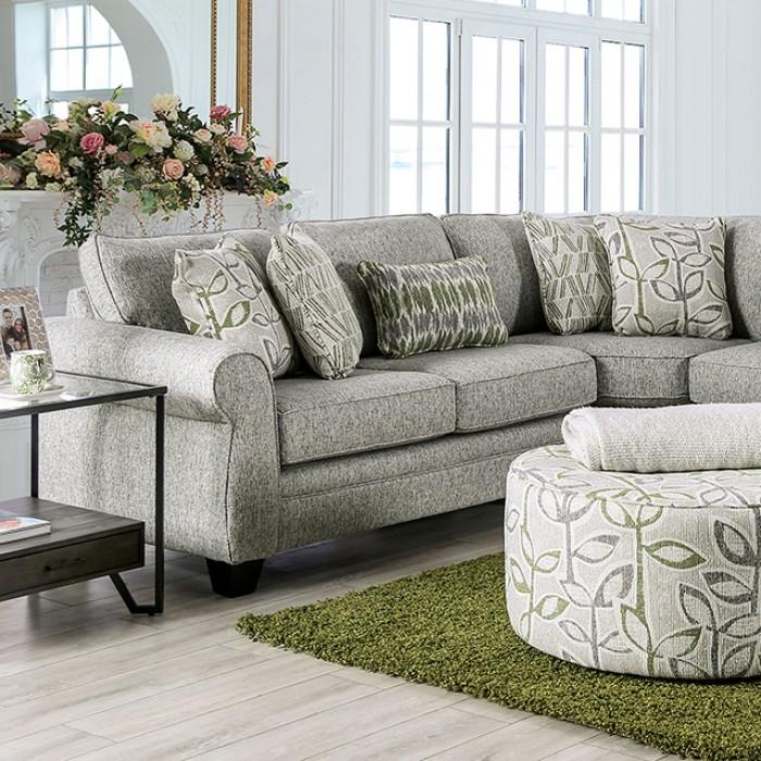 GARDNER Sectional, Gray/Green