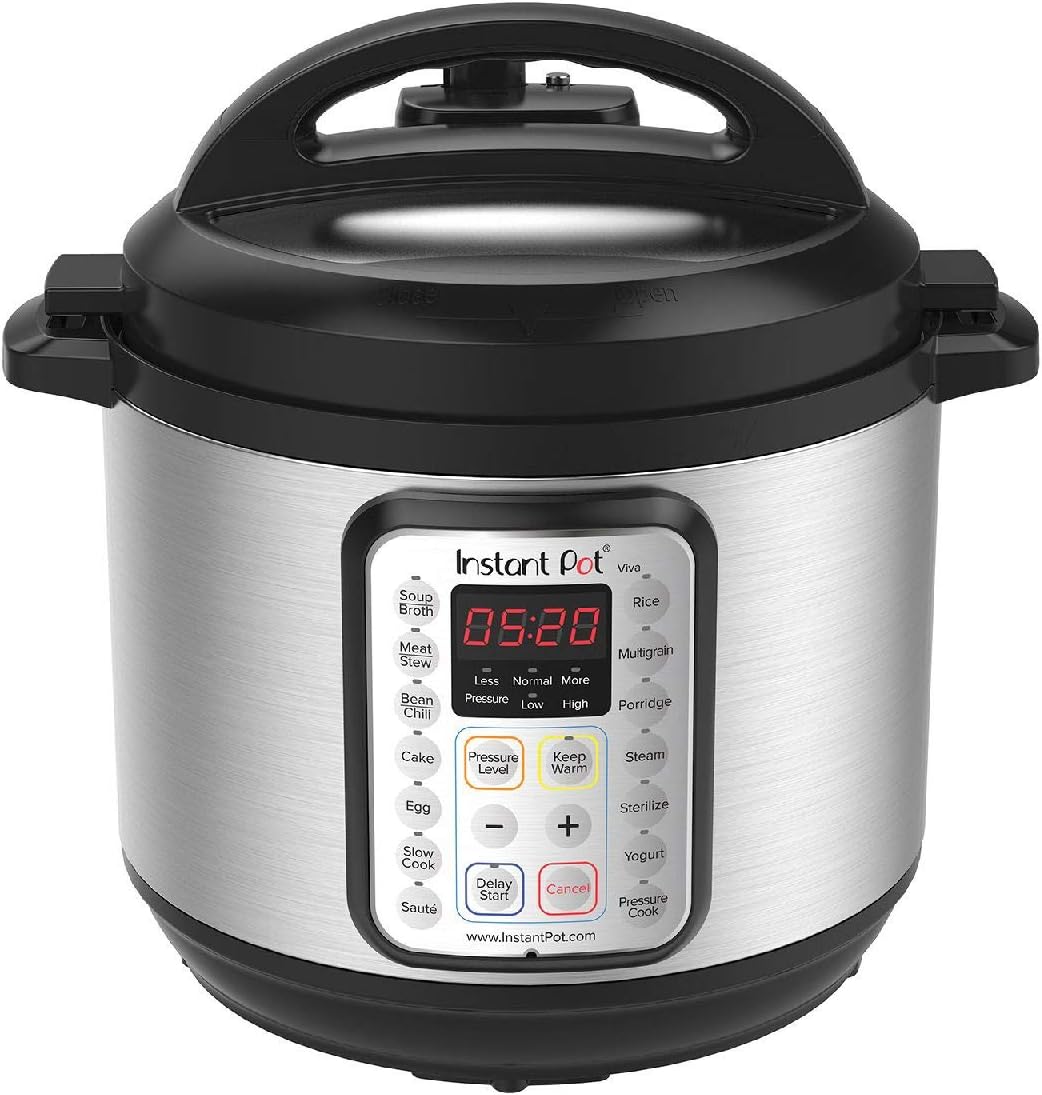 Instant Pot Duo Plus 9-in-1 Electric Pressure Cooker, Slow Cooker, Rice Cooker, Steamer, Sauté, Yogurt Maker, Warmer & Sterilizer, Includes App With Over 800 Recipes, Stainless Steel/Black, 8 Quart