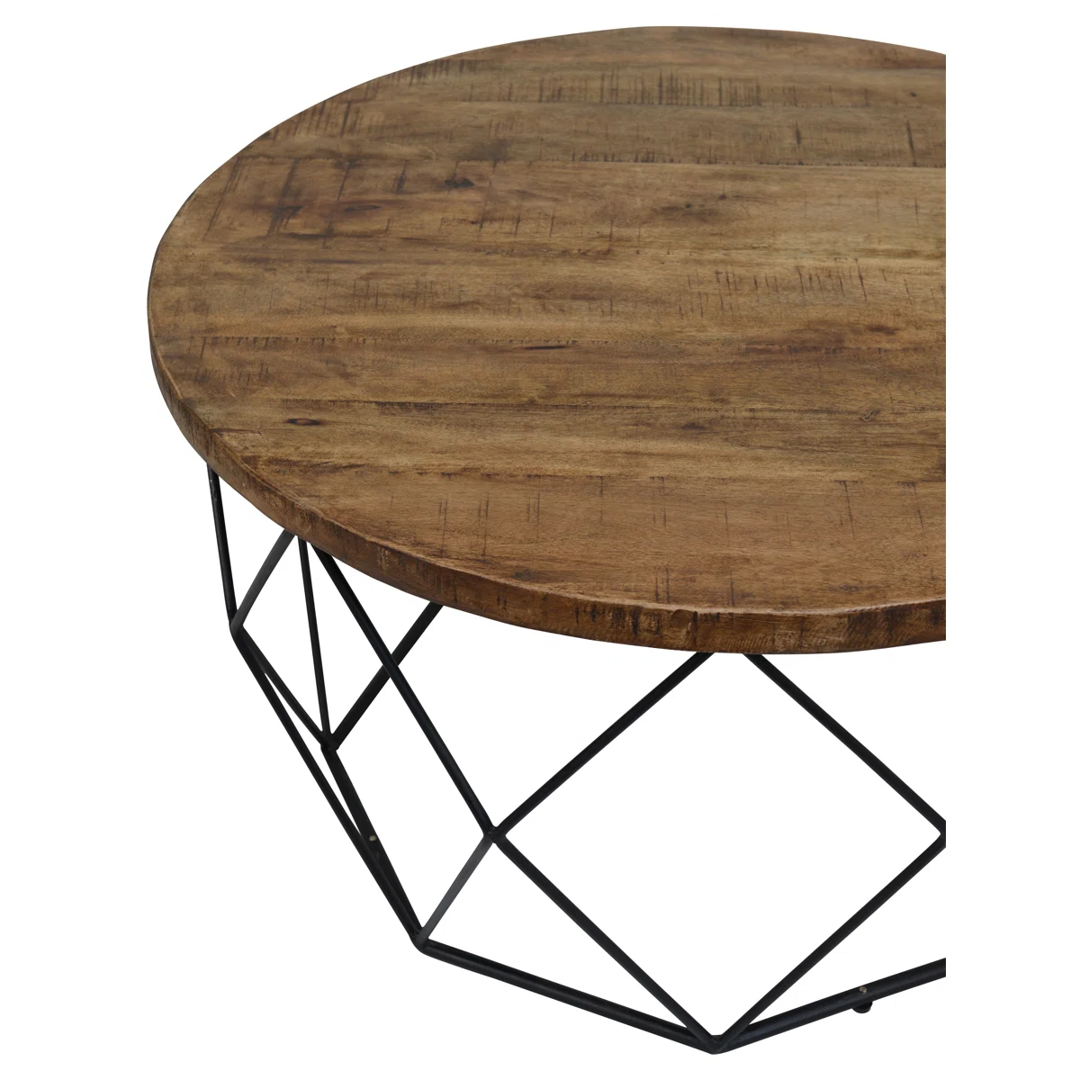 Lupi Solid Wood Top Coffee Table