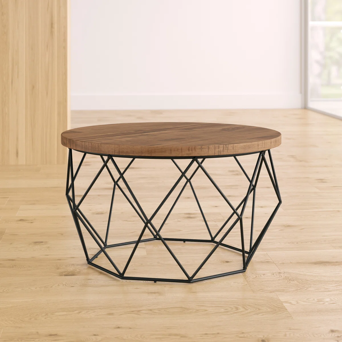 Lupi Solid Wood Top Coffee Table