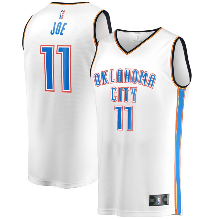 Men’s Oklahoma City Thunder Isaiah Joe Fanatics White Fast Break Player Jersey – Association Edition