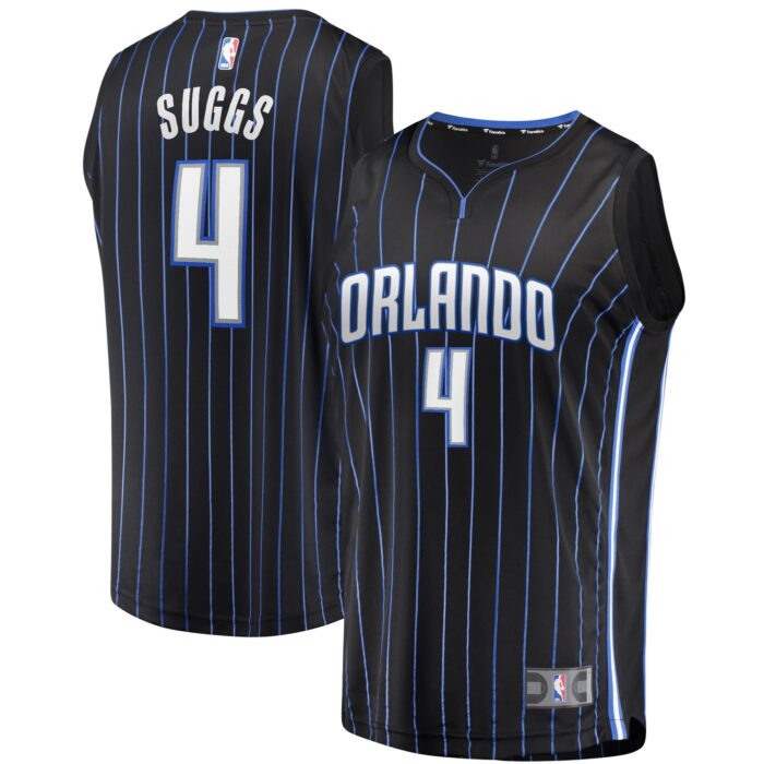 Youth Orlando Magic Jalen Suggs Fanatics Black Fast Break Replica Jersey – Icon Edition