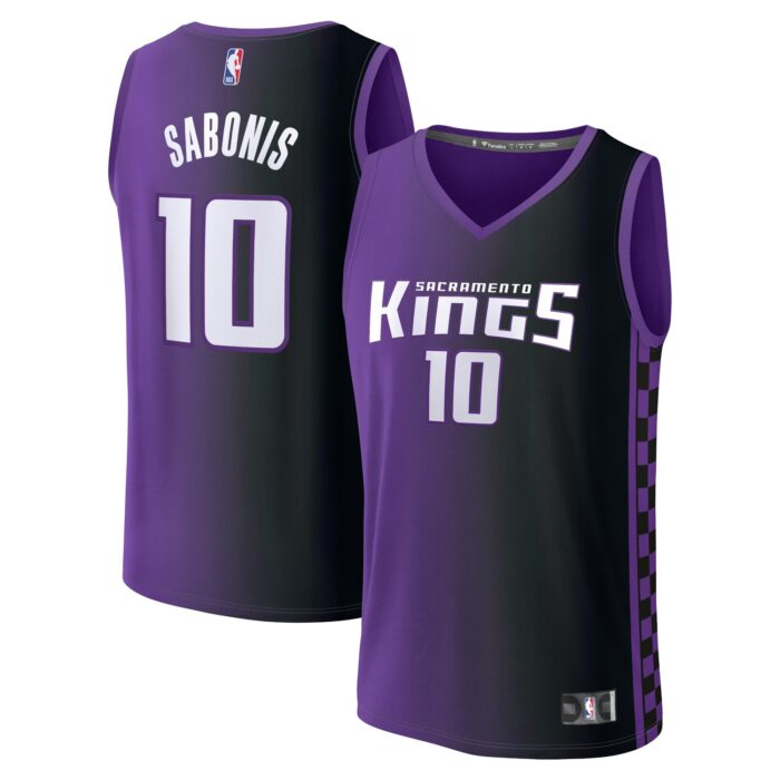 Men’s Sacramento Kings Domantas Sabonis Fanatics Purple Fast Break Replica Player Jersey – Statement Edition