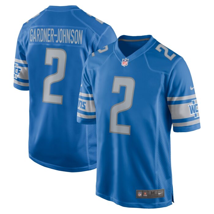 Men’s Detroit Lions Chauncey Gardner-Johnson Nike Blue Game Player Jersey