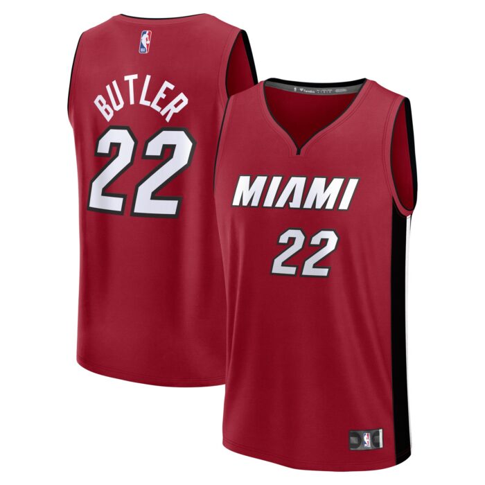 Men’s Miami Heat Jimmy Butler Fanatics Red Fast Break Replica Player Jersey – Statement Edition