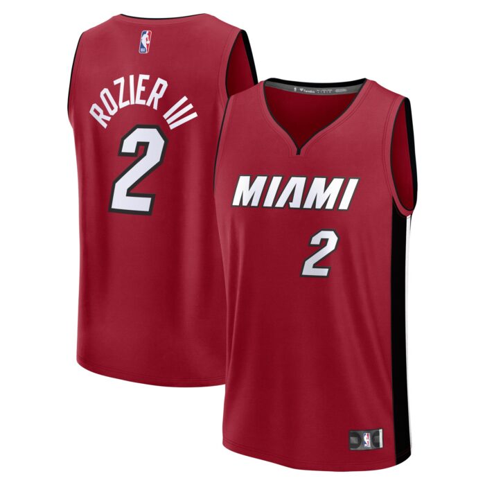 Youth Miami Heat Terry Rozier Fanatics Red Fast Break Player Jersey – Statement Edition