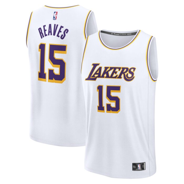 Men’s Los Angeles Lakers Austin Reaves Fanatics White Fast Break Replica Player Jersey – Association Edition