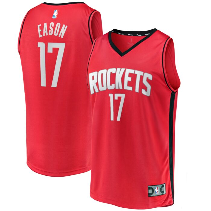 Men’s Houston Rockets Tari Eason Fanatics Red Fast Break Replica Player Jersey – Icon Edition