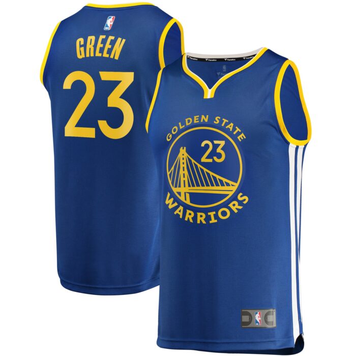 Men’s Golden State Warriors Draymond Green Fanatics Royal Fast Break Replica Player Team Jersey – Icon Edition