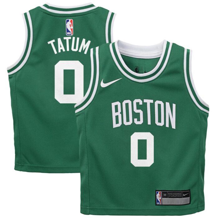 Preschool Boston Celtics Jayson Tatum Nike Green Swingman Player Jersey – Icon Edition