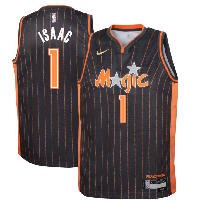 Youth Orlando Magic Jonathan Isaac Nike Anthracite Swingman Jersey – City Edition
