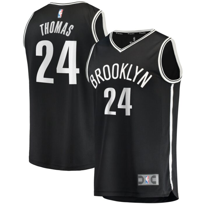 Men’s Brooklyn Nets Cam Thomas Fanatics Black Fast Break Replica Jersey – Icon Edition