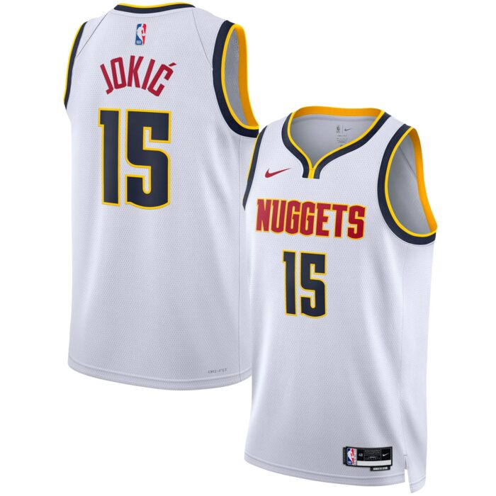 Unisex Denver Nuggets Nikola Jokic Nike White Swingman Jersey – Association Edition