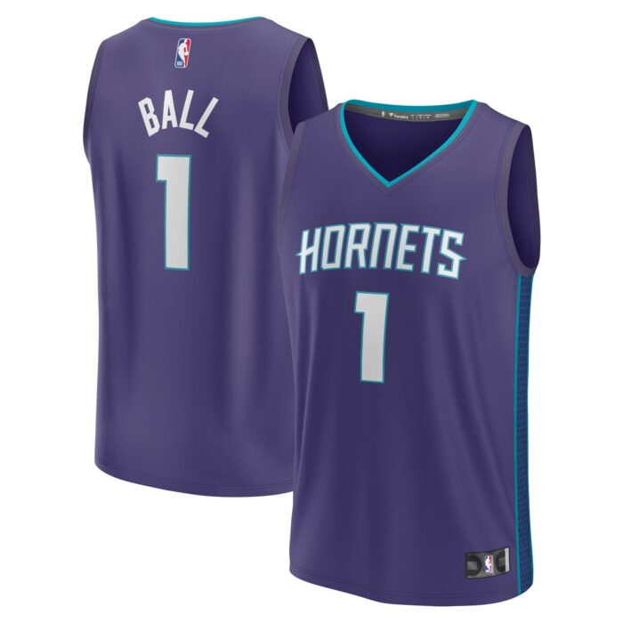 Youth Charlotte Hornets LaMelo Ball Fanatics Purple Fast Break Player Jersey – Statement Edition