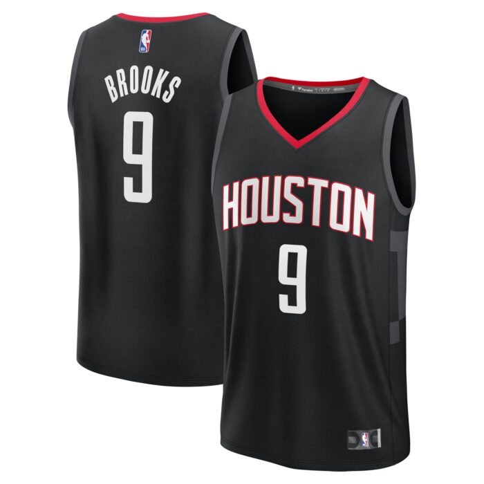 Men’s Houston Rockets Dillon Brooks Fanatics Black Fast Break Replica Player Jersey – Statement Edition