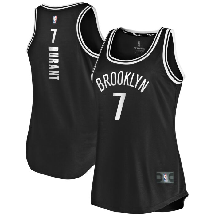 Women’s Brooklyn Nets Kevin Durant Fanatics Black Fast Break Tank Jersey – Icon Edition