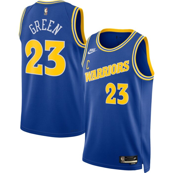 Men’s Golden State Warriors Draymond Green Nike Blue Swingman Jersey – Classic Edition
