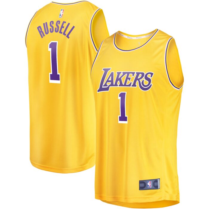 Youth Los Angeles Lakers D’Angelo Russell Fanatics Gold Fast Break Player Jersey – Icon Edition
