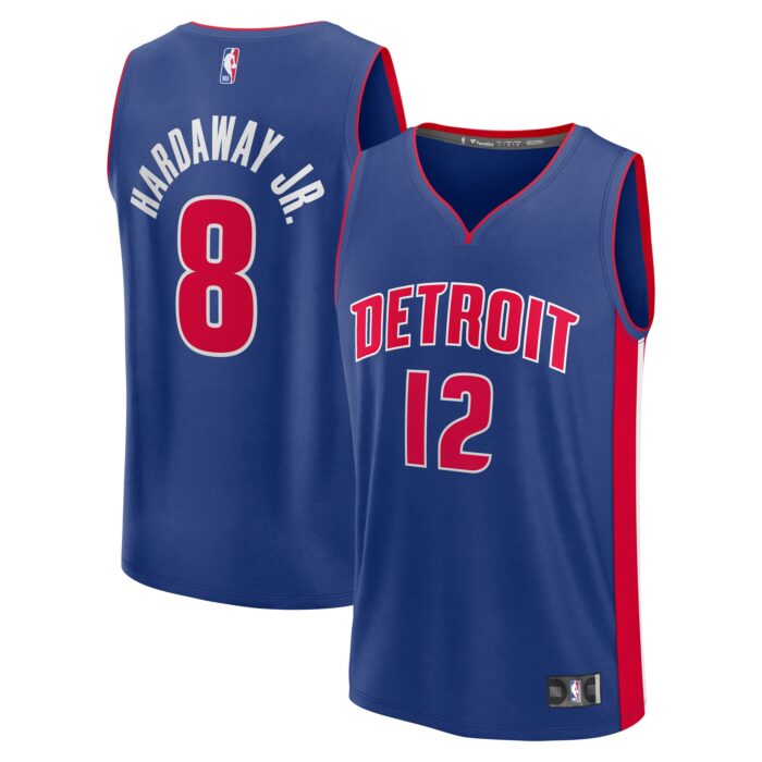 Men’s Detroit Pistons Tim Hardaway Jr. Fanatics Blue Fast Break Replica Player Jersey – Icon Edition