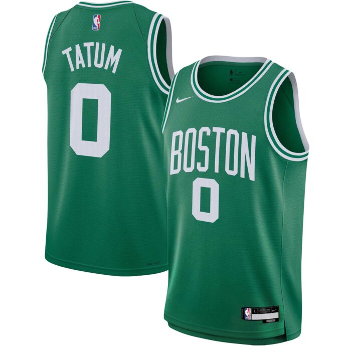 Youth Boston Celtics Jayson Tatum Nike Kelly Green Swingman Jersey – Icon Edition
