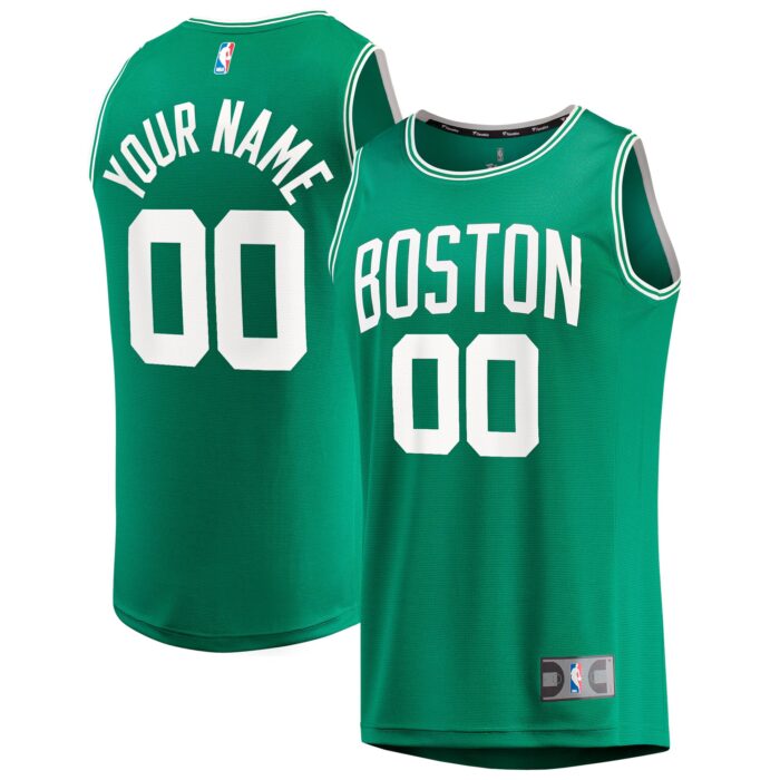 Youth Boston Celtics Fanatics Green Fast Break Custom Jersey – Icon Edition