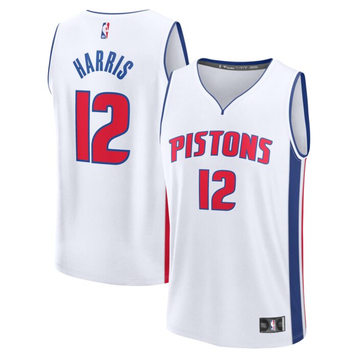 Men’s Detroit Pistons Tobias Harris Fanatics White Fast Break Replica Player Jersey – Association Edition