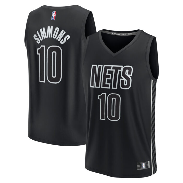 Men’s Brooklyn Nets Ben Simmons Fanatics Black Fast Break Replica Player Jersey – Statement Edition