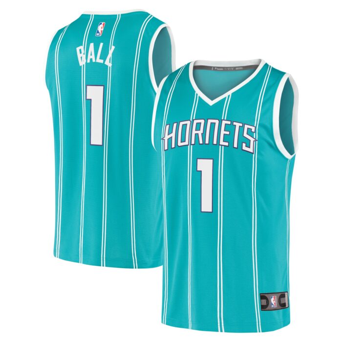 Youth Charlotte Hornets LaMelo Ball Fanatics Teal Fast Break Player Jersey – Icon Edition