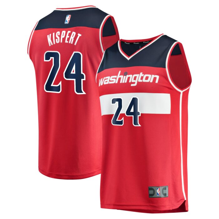 Youth Washington Wizards Corey Kispert Fanatics Red Fast Break Replica Player Jersey – Icon Edition