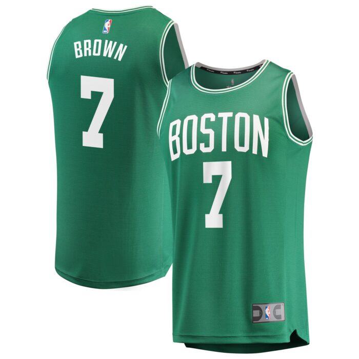 Youth Boston Celtics Jaylen Brown Fanatics Kelly Green Fast Break Player Jersey – Icon Edition