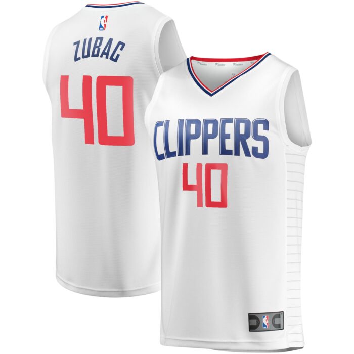 Youth LA Clippers Ivica Zubac Fanatics White Fast Break Player Jersey – Association Edition