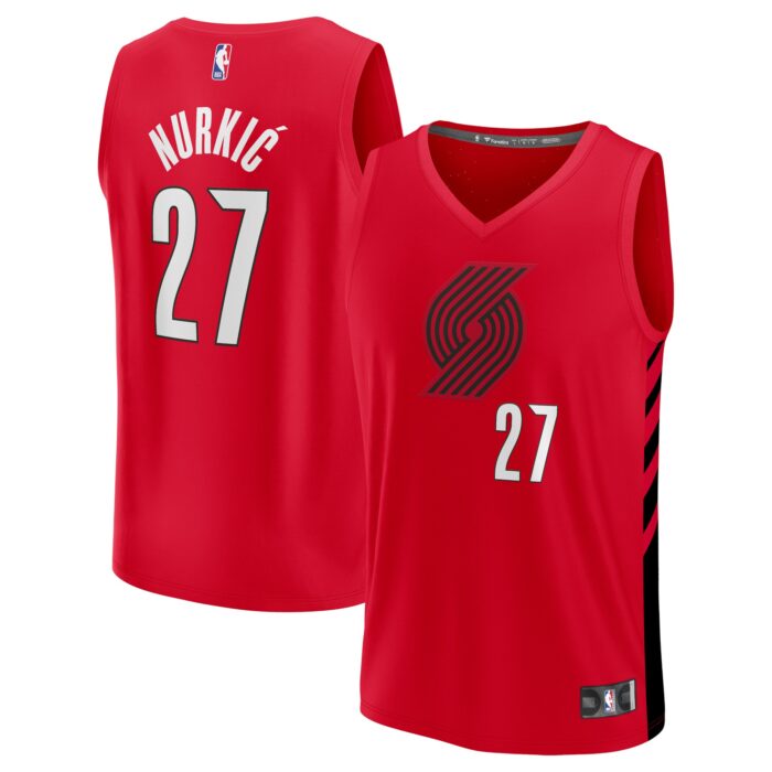 Men’s Portland Trail Blazers Jusuf Nurkic Fanatics Red Fast Break Replica Player Jersey – Statement Edition