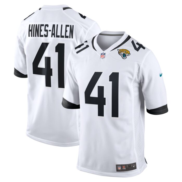 Men’s Jacksonville Jaguars Josh Hines-Allen Nike White Player Game Jersey
