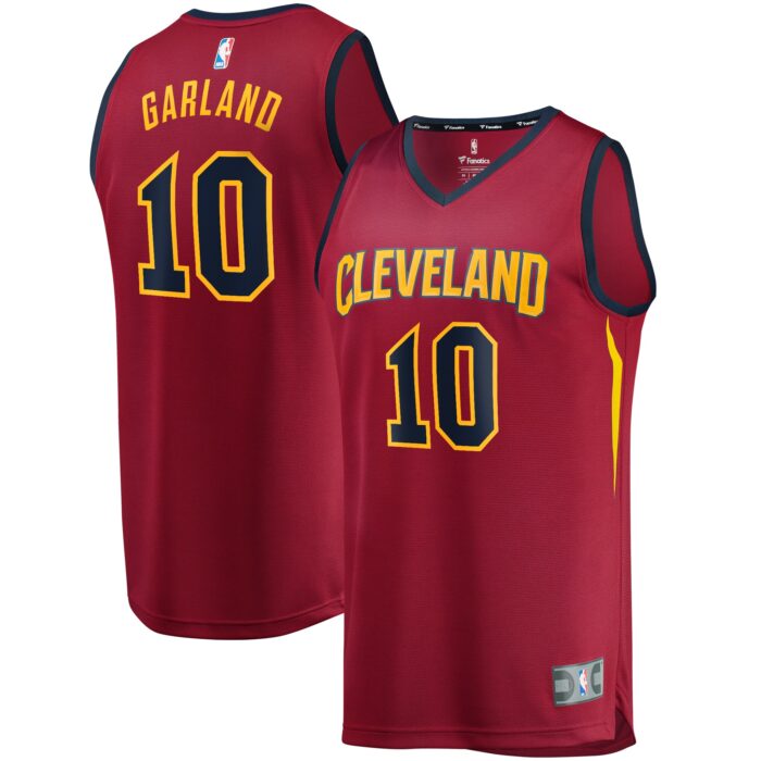Youth Cleveland Cavaliers Darius Garland Fanatics Wine Replica Fast Break Jersey – Icon Edition