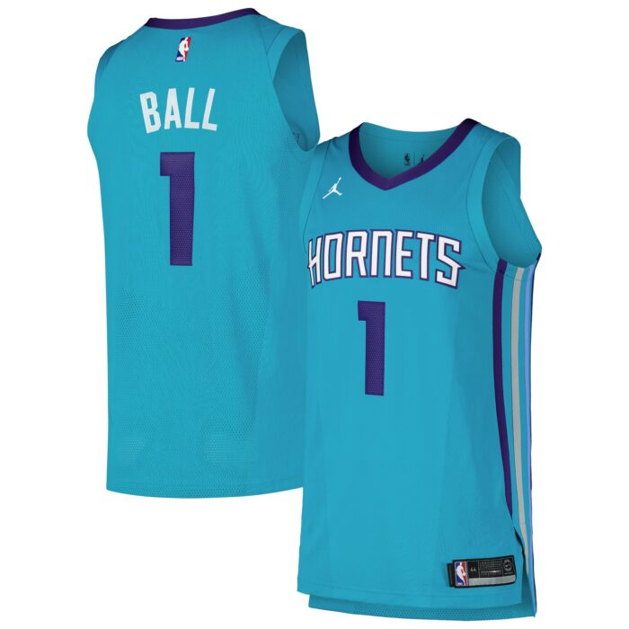 Men’s Charlotte Hornets LaMelo Ball Jordan Brand Teal Authentic Player Jersey – Icon Edition