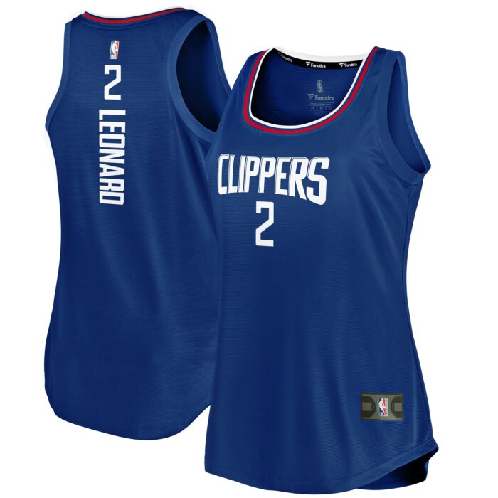 Women’s LA Clippers Kawhi Leonard Fanatics Royal Fast Break Player Movement Jersey Tank Top