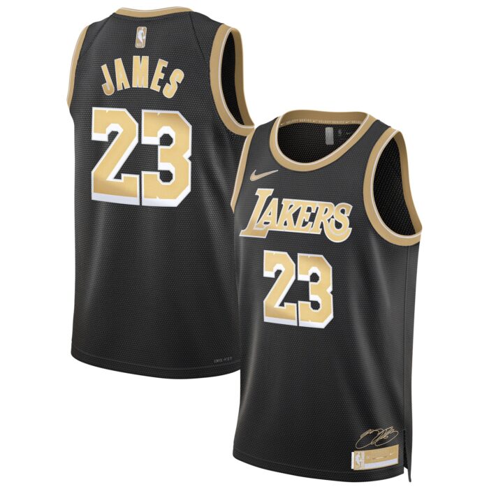 Unisex Los Angeles Lakers LeBron James Nike Black Select Series Swingman Jersey