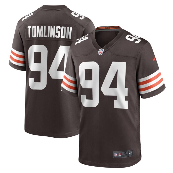 Men’s Cleveland Browns Dalvin Tomlinson Nike Brown Game Player Jersey