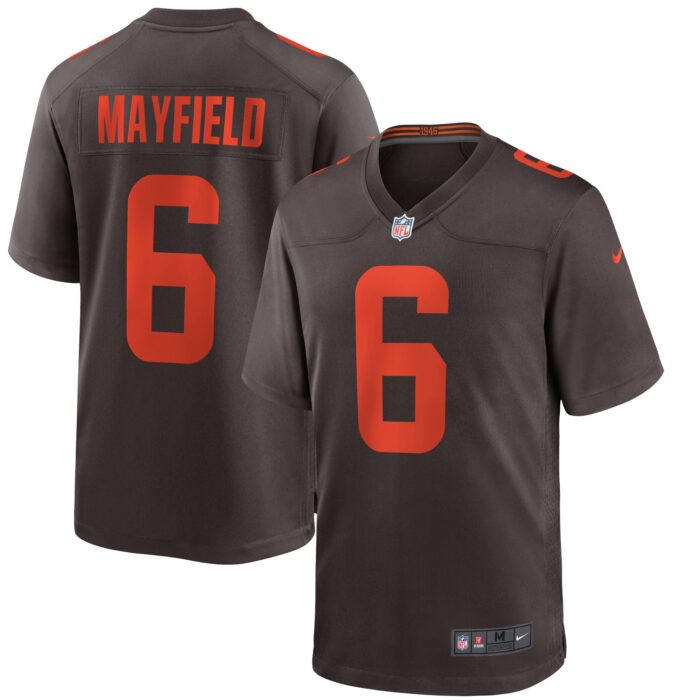 Men’s Cleveland Browns Baker Mayfield Nike Brown Alternate Game Jersey
