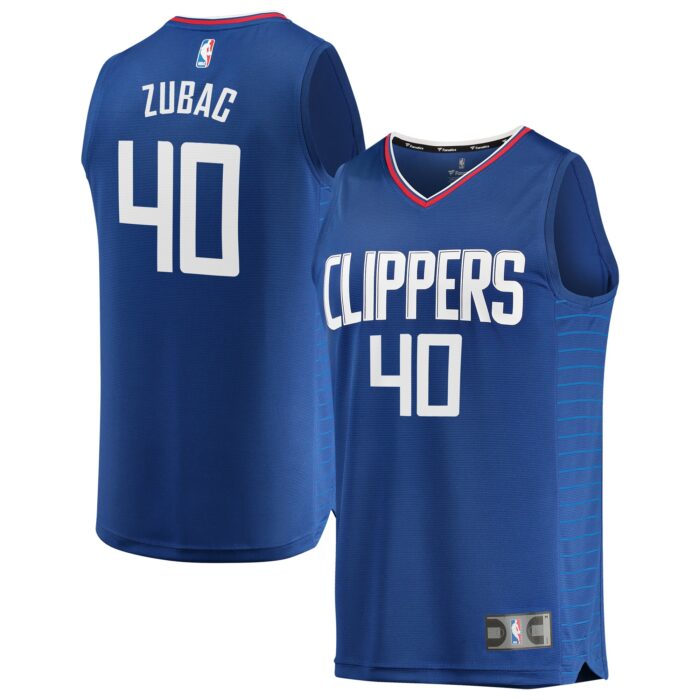 Men’s LA Clippers Ivica Zubac Fanatics Royal Fast Break Replica Jersey – Icon Edition