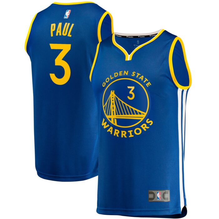 Men’s Golden State Warriors Chris Paul Fanatics Royal Fast Break Player Jersey – Icon Edition