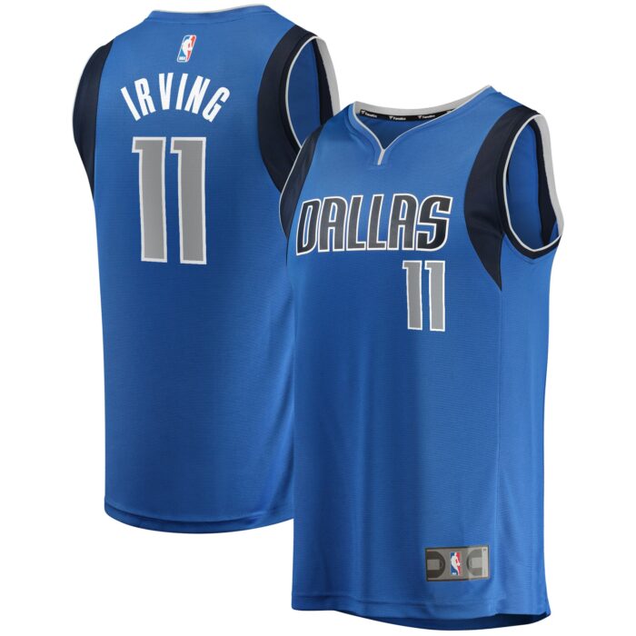 Youth Dallas Mavericks Kyrie Irving Fanatics Blue Fast Break Replica Player Jersey – Icon Edition